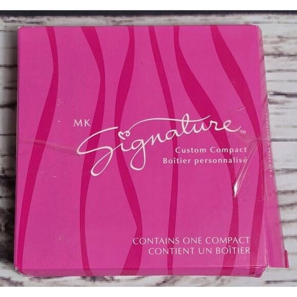 Mary Kay MK Signature Custom Compact Grey Refillable Makeup Compact With Mirror - Picture 7 of 8